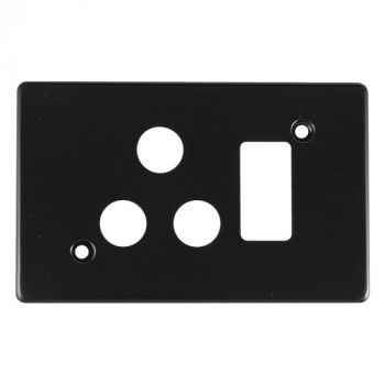 Crabtree 6546H/108 Classic STD Single Switched Steel Coverplate