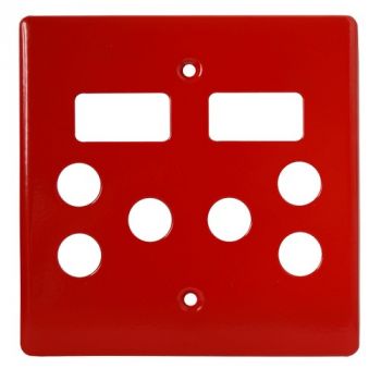 Crabtree 6548/6/603 Classic Double STD Switched Plastic Socket Coverplate