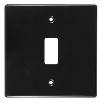 Crabtree 6553/108 Classic 1 Lever Steel Coverplate