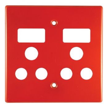 Crabtree 6563/6/603 Classic Double Monoblock Switched Plastic Socket Coverplate