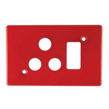 Crabtree 6565/103 Classic Single Monoblock Switched Steel Socket Coverplate
