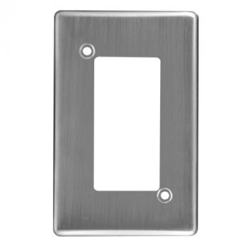 Crabtree 6587/511 Classic 4 Lever Steel Coverplate