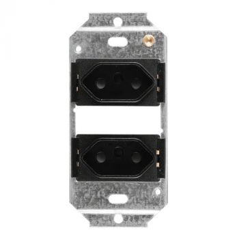 Crabtree 6857/008 Classic Double Slimline 164-2 Unswitched Socket on 2x4 Yoke