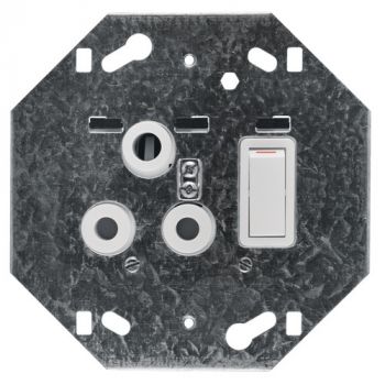Crabtree 6861P Single Monoblock Switched 164-1 Socket on Yoke