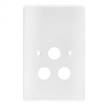 Crabtree 6870/101 Classic Single STD Unswitched Steel Socket Coverplate