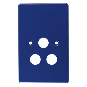Crabtree 6870/107 Classic Single STD Unswitched Steel Socket Coverplate
