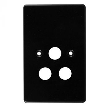 Crabtree 6870/108 Classic Single STD Unswitched Steel Socket Coverplate