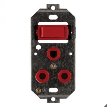 Crabtree 6896D/003 Classic Single Dedicated Switched 164-4 Socket on 2x4 Yoke