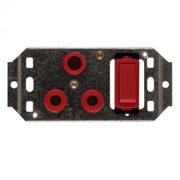 Crabtree 6896H/003 Classic Single STD Switched 164-1 Socket on 4x2 Yoke