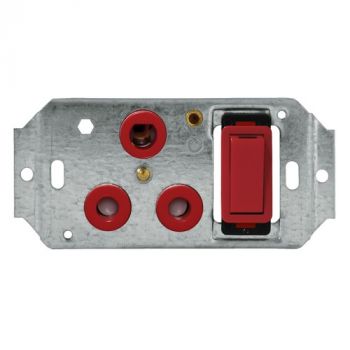 Crabtree 6896HD/003C Classic Single Dedicated 164-4 Switched Socket on Yoke (Cabstrut)