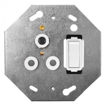 Crabtree 6897N Classic Single Switched STD Socket 164-1 on 4x4 Yoke