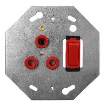 Crabtree 6897ND/003 Classic Single Dedicated 164-4 Switched Socket on 4x4 Yoke