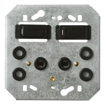 Crabtree 6898/008 Classic Double STD Switched Steel Socket