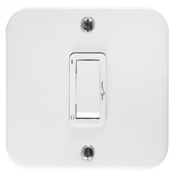 Crabtree 7370/2460P Classic Industrial 1 Lever Double Pole Switch on 75x75 Surface Box