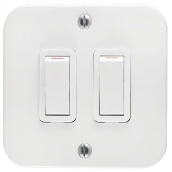 Crabtree 7372P Classic 2 Lever 2 Way Industrial Switch on Surface Box