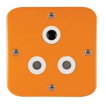 Crabtree 7379/002 Classic Industrial Single STD Socket 164-1 Unswitched on 75x75 Surface Box