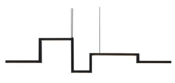 Dark Lighting City Line Pendant Matt Black