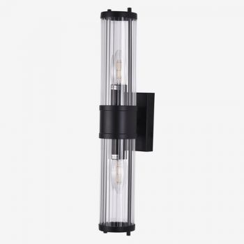 Dark Lighting Boston Wall Light Matt Black