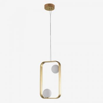 Dark Lighting Finesse Pendant Light Polished Gold 3000K
