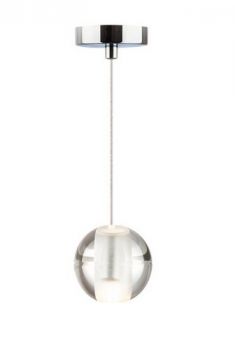 Dark Lighting Gocci Glass Ball Pendant Clear