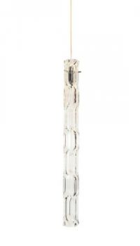 Dark Lighting Ice Clear Pendant Glass