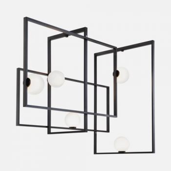 Dark Lighting Labrinth Ceiling Black