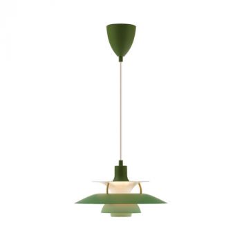 Dark Lighting WYN-LOUI Large Louise P Steel Pendant Light Green & White