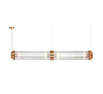 Dark Lighting Manhattan Pendant Light Pendant Gold And Glass Tubes