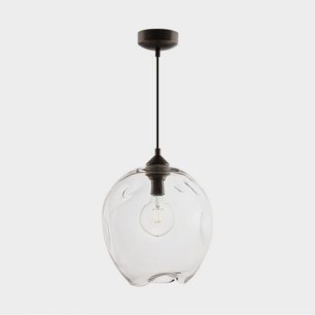 Dark Lighting Melt Pendant Light Clear Glass Clear