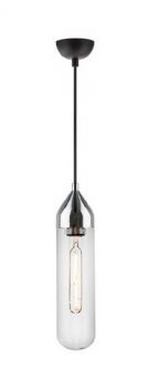Dark Lighting WYN-PILL Pill Glass Pendant Chrome