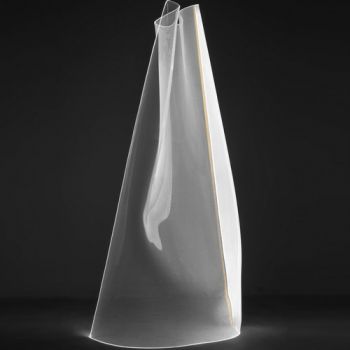 Dark Lighting Sail Floor Lamp Perspex And Aluminium Clear