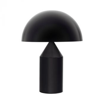 Dark Lighting Shroom Table Lamp Black