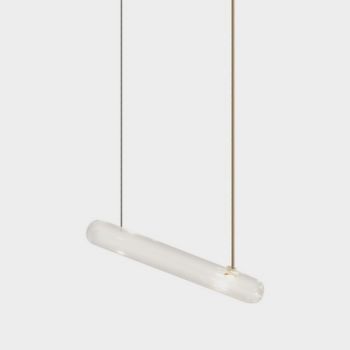Dark Lighting Test Tube Pendant Light Clear Glass And Steel Clear