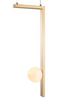 Dark Lighting Tetris Vertical Brass Pendant