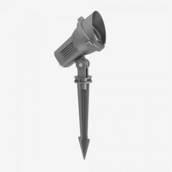Dark Lighting Torch Outdoor Lamp Grey