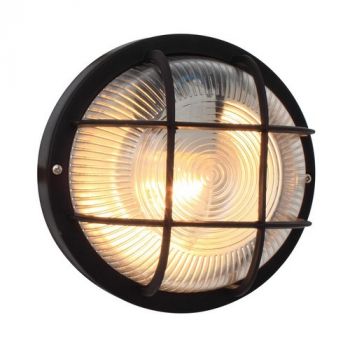 Eurolux B110B, B110W Round Plastic Bulkhead With Grid (Multiple Colours/Finishes)
