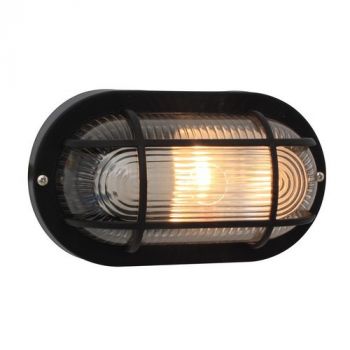 Eurolux B111B, B111W Small Oval Plastic Bulkhead With Grid (Multiple Colours/Finishes)