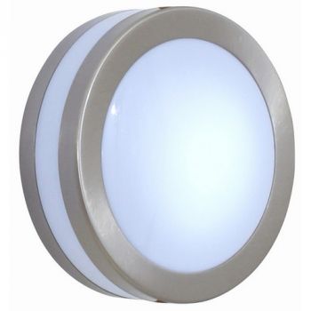Eurolux B166SC Footlight Round 9W Plain Satin Chrome