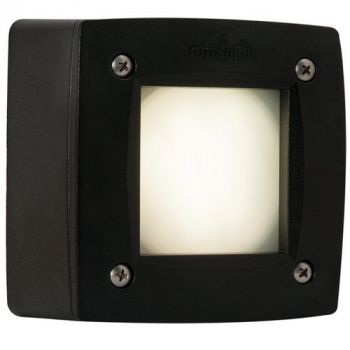 Eurolux WYN-B222BFU Fumagalli Extra Leti 100 Square Opal GX53 Bulkhead Black