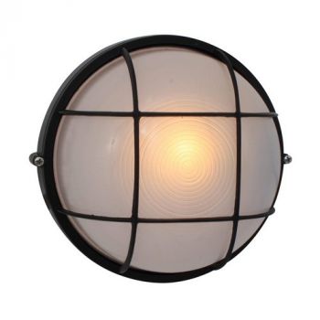 Eurolux B41B, B41BG, B41W Large Round Bulkhead With Grid (Multiple Colours/Finishes)