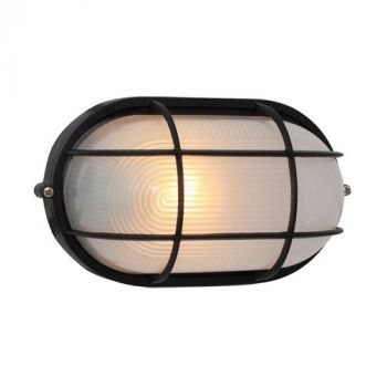 Eurolux B48B, B48BG, B48W Large Oval Bulkhead With Grid (Multiple Colours/Finishes)
