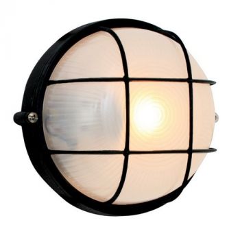 Eurolux B53B, B53BG, B53W Small Round Bulkhead With Grid (Multiple Colours/Finishes)