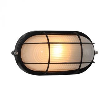 Eurolux B58B, B58W Small Oval Bulkhead With Grid (Multiple Colours/Finishes)