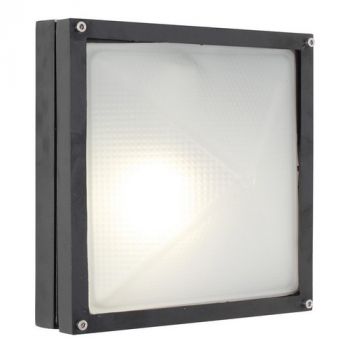 Eurolux B95B Small Square Bulkhead Black