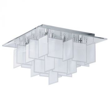 Eurolux C147 Condrada 1 Square Medium Ceiling Light Chrome