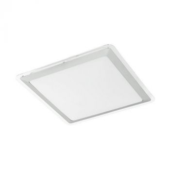 Eurolux C164 Competa 1 Square Ceiling Light Silver / White
