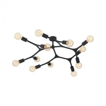 Eurolux C687 Bocadella 1 Ceiling 12L E27 60W Black