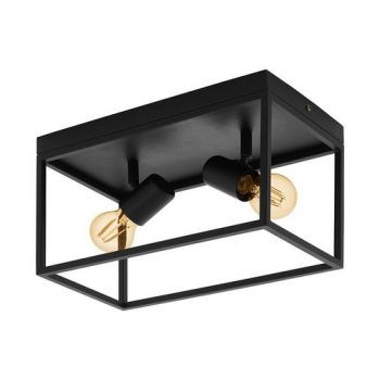 Eurolux C689 Black Silentina 2lt Ceiling Light Black