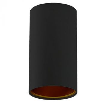 Eurolux C700BG Downlight Surface Gu10 70X125mm Sand Black and Gold
