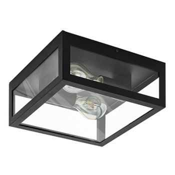 Eurolux C703B Amezola 2LT Ceiling Light 2 x E27-ZEB Black
